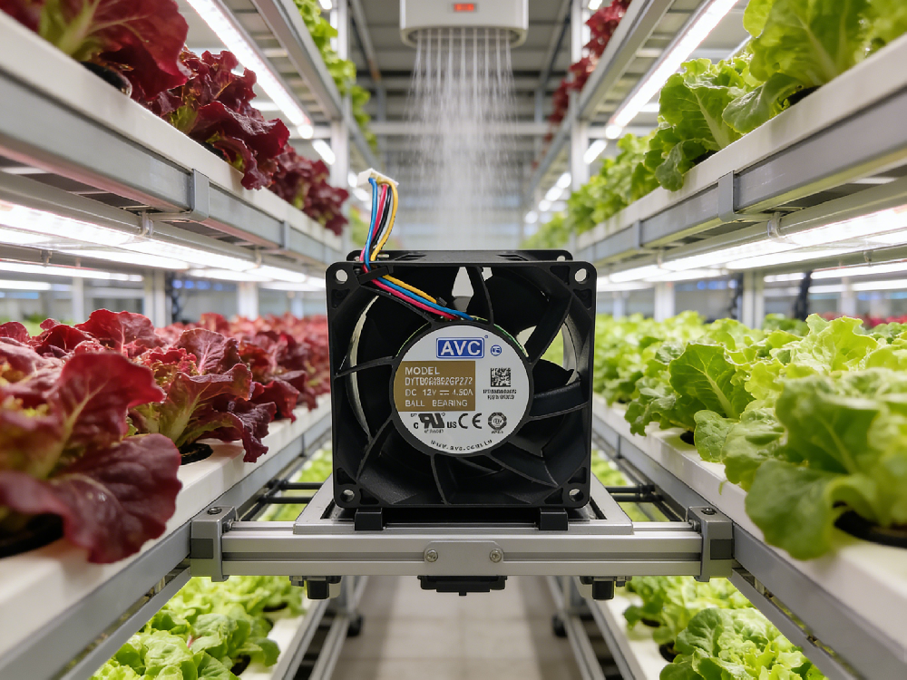 高湿度环境下，植物工厂自动移动设备该如何选择防水散热风扇？🌱💨